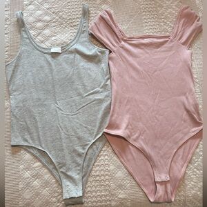 Abound & Maurcies Bodysuits - Pink and Gray size medium
